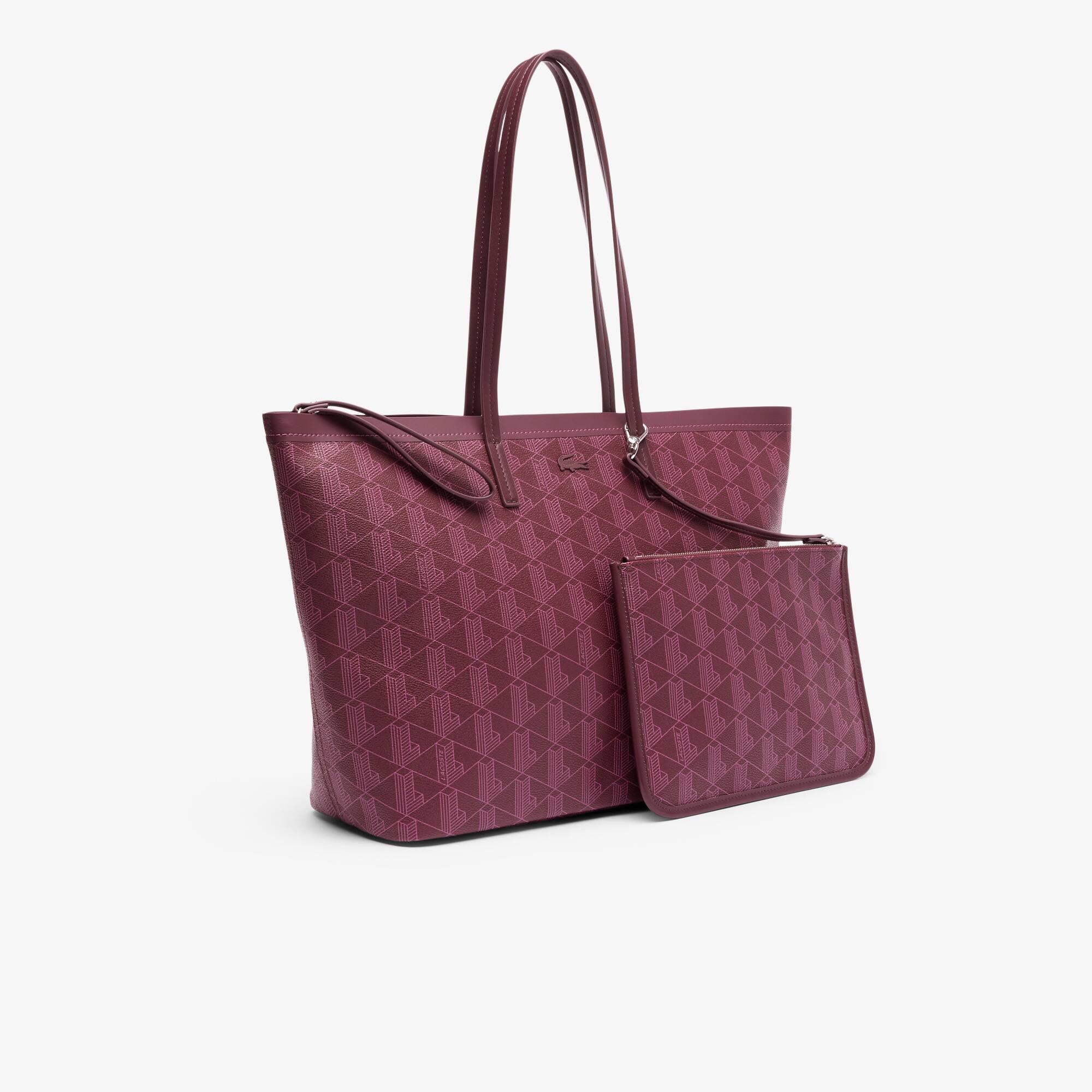 Bolsa Tote Zely Lacoste com Bolso Removível em Monograma