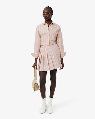 Camisa oversized de popel&iacute;n de algod&oacute;n