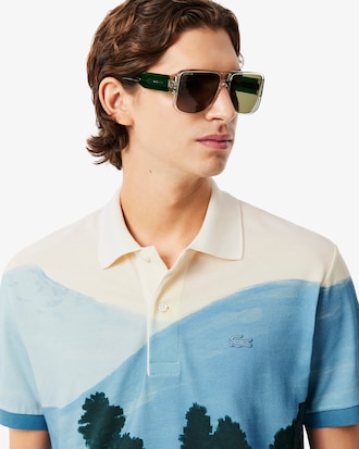 Polo Mini-Piqué Estampado Fit Clásico