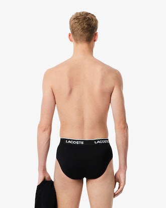 Pack de 3 slips de algod&oacute;n liso con logotipo