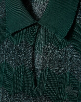 Su&eacute;ter com Gola Polo em Malha Pointelle