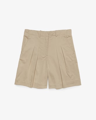 Bermuda de Gabardine de Algod&atilde;o Oversized