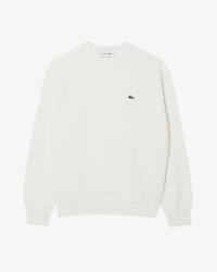 Sweater de algod&oacute;n de cuello redondo, corte relajado