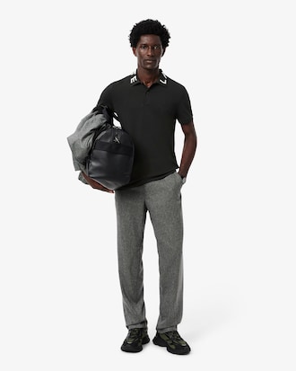 Camisa Polo Jacquard Branded Corte Ajustado
