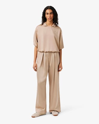 Pantal&oacute;n oversized de sat&eacute;n el&aacute;stico