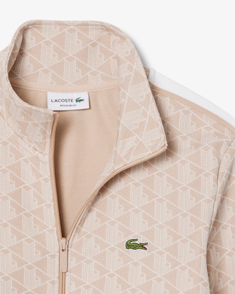 Jaqueta Track Jacquard com Z&iacute;per Paris
