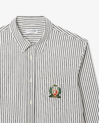 Camisa De Algod&oacute;n Rayada Fit Regular