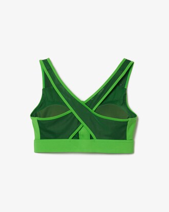 Top Esportivo Stretch com Zíper em Block Color