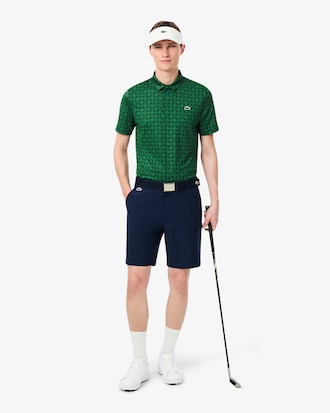 Polo de golf estampado, corte regular