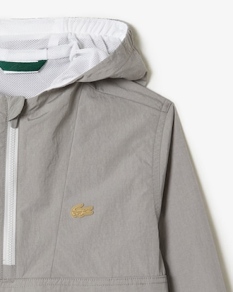 Jaqueta infantil Lacoste com capuz