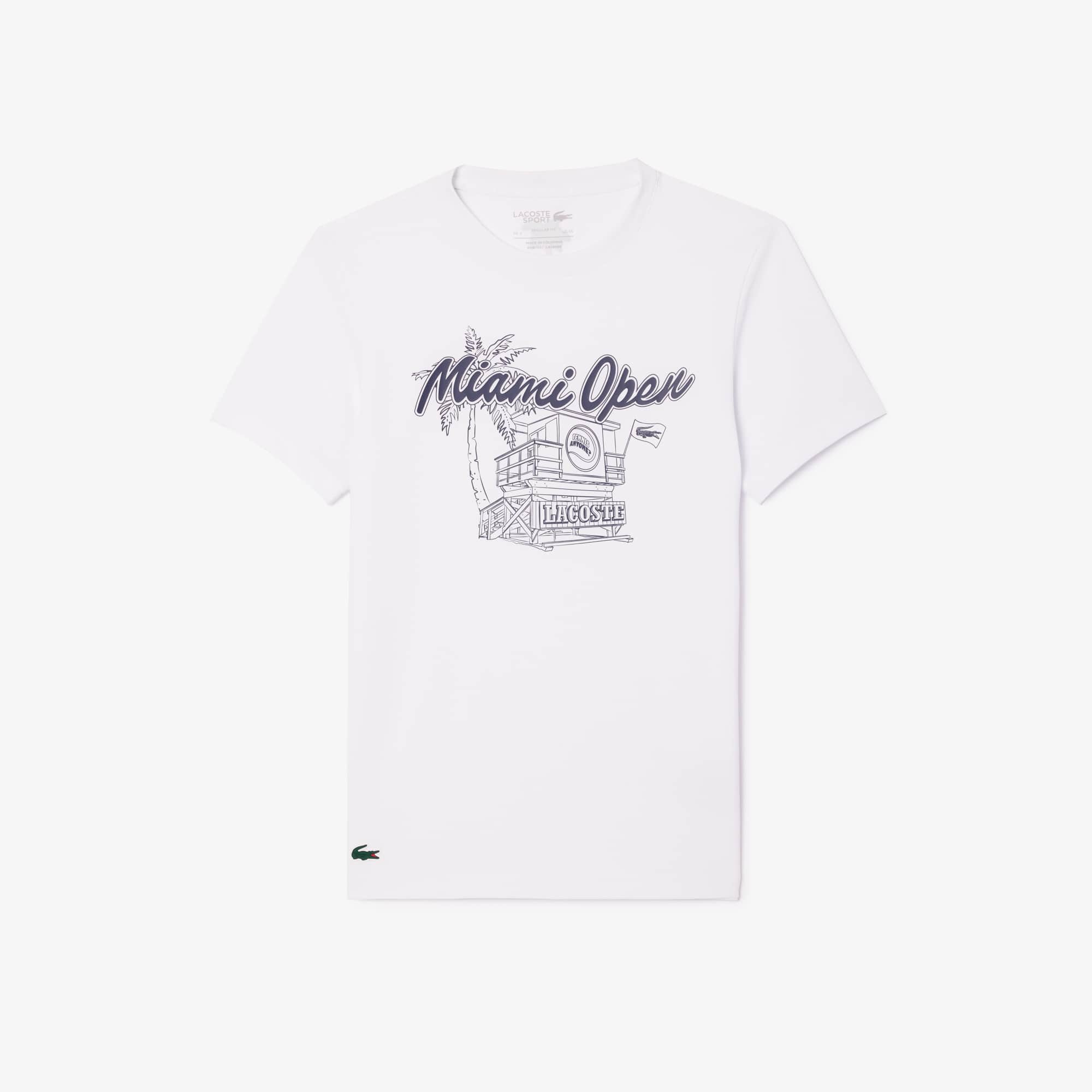 Camiseta Proteção UV 50 Edição Miami Open Esportiva Lacoste