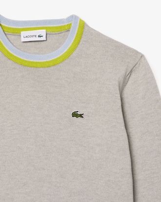 Su&eacute;ter em Algod&atilde;o com Gola Contrastante 