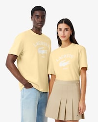 Camiseta em Algod&atilde;o com Estampa Assinada