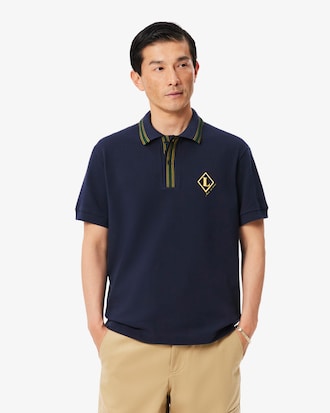 Polo cl&aacute;sica con insignia francesa