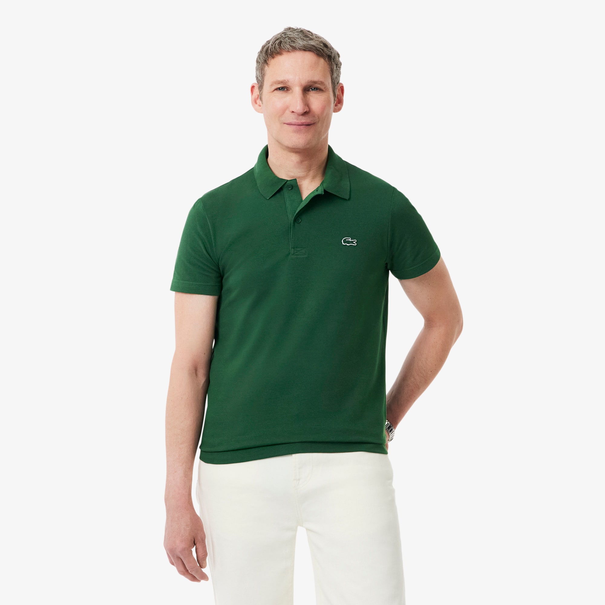 Camisa Polo Masculina Lacoste de Algodão Caimento Regular