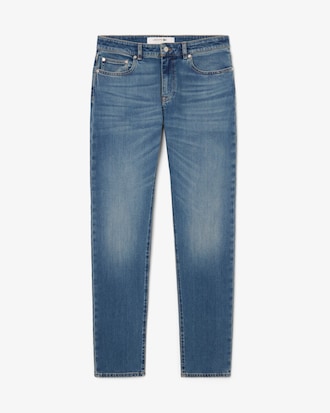 Cal&ccedil;a Jeans Slim Fit Indigo com 5 Bolsos