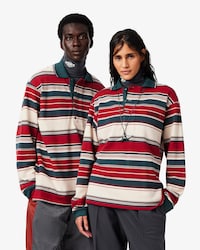 Polo de piqu&eacute; a rayas de corte holgado Runway