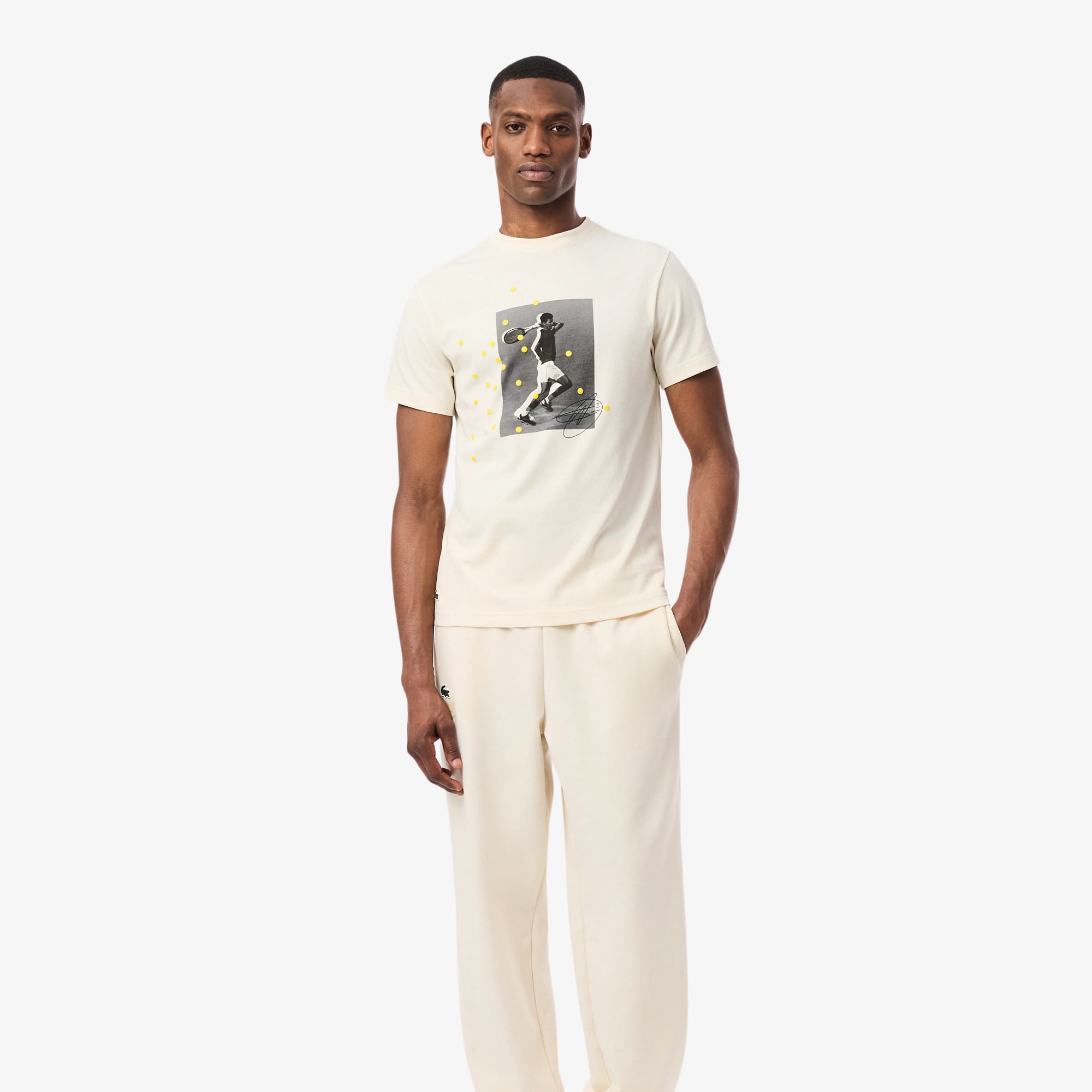 Camiseta Lacoste Tennis x Novak Djokovic Gráfica - Camisetas Camiseta Lacoste Tennis x Novak Djokovic Gráfica - Camisetas