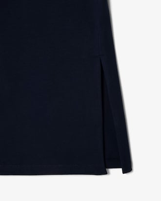 Vestido Camiseta em Malha com Toque de Acabamento