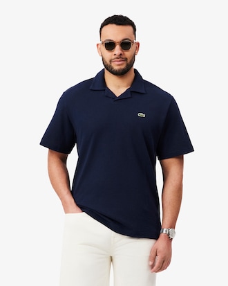 Polo de corte cl&aacute;sico mezcla de algod&oacute;n y lino