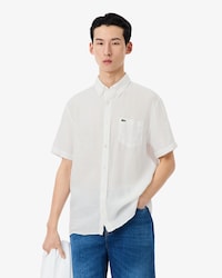 Camisa de Manga Curta em Linho