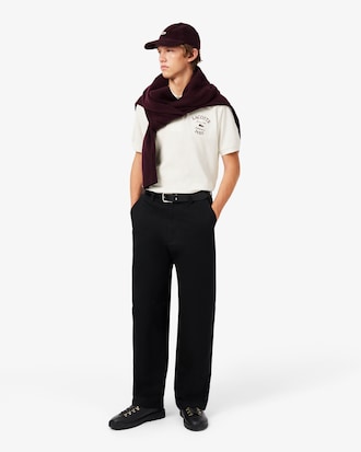 Polo de petit piqu&eacute; de corte cl&aacute;sico bordado