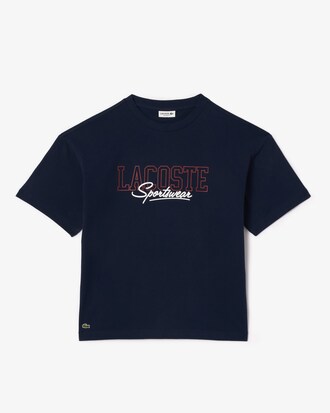 Camiseta de Algod&atilde;o Estampada com Caimento Relaxado
