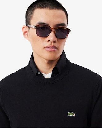 Su&eacute;ter Masculino de Malha em Modelagem Regular com Gola Redonda