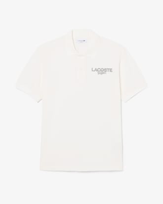 Polo de piqu&eacute; estampado de corte cl&aacute;sico