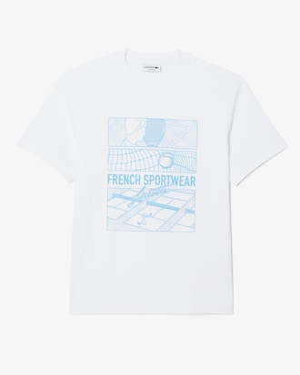 Remera de Algodón Tenis Court Estampada