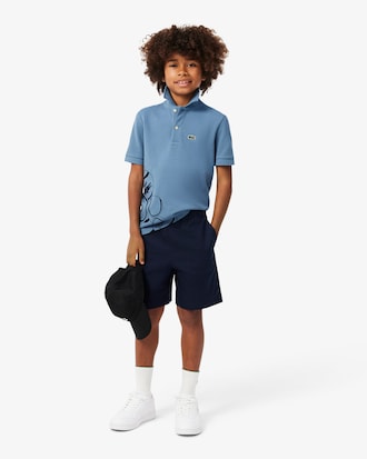 Camisa Polo Mini Piqu&eacute; Estampada