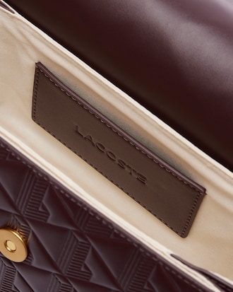 Bandolera De Cuero Con Relieve Maheki