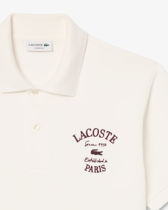 Polo de petit piqu&eacute; de corte cl&aacute;sico bordado