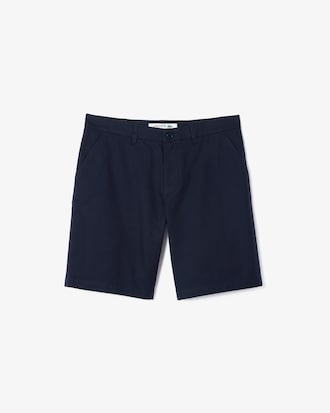 Bermuda Chino em Sarja de Algod&atilde;o com Corte Reto