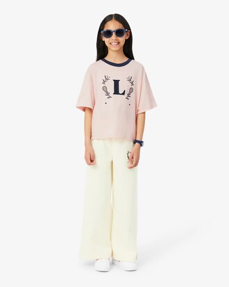 Camiseta de Algod&atilde;o com Distintivo Contrastante