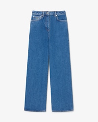 Cal&ccedil;a Jeans Wide Leg Cintura Alta