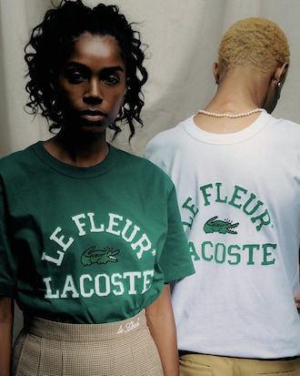 Camiseta Lacoste x le FLEUR em J&eacute;rsei