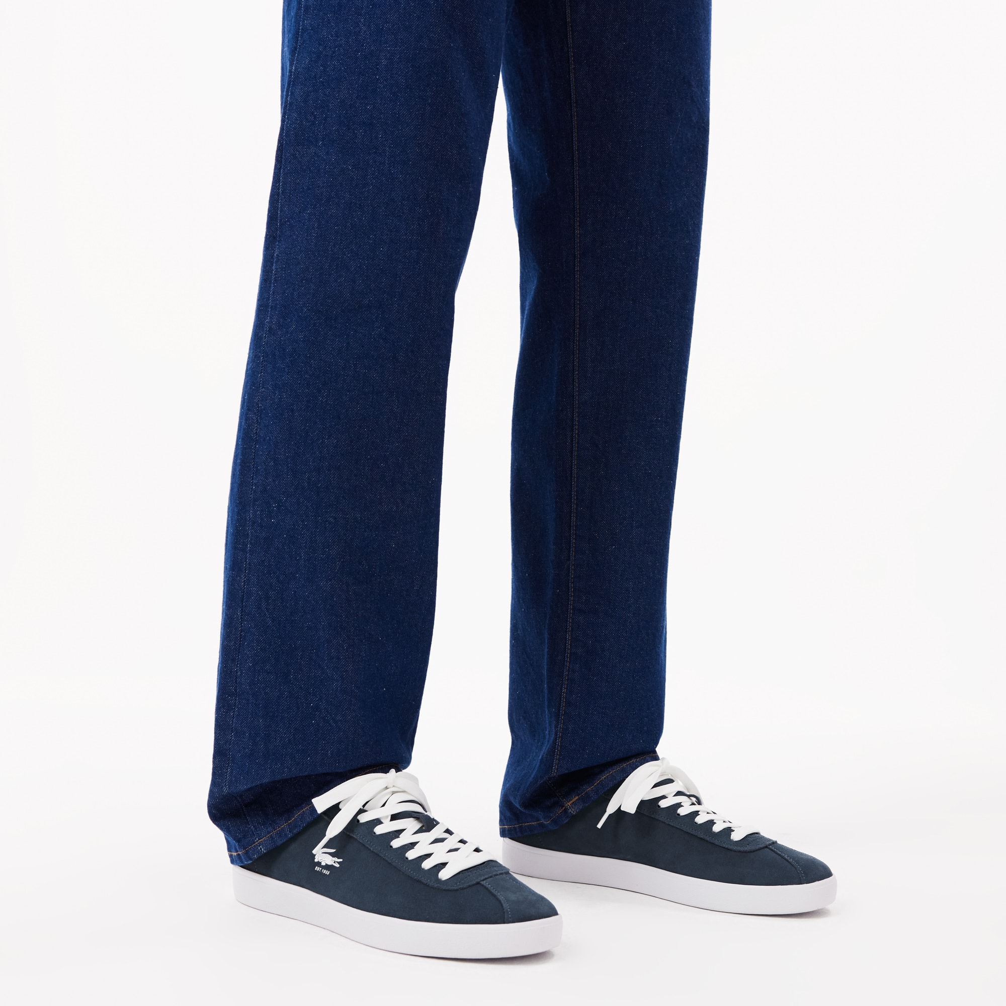 Tênis Casual Masculino Lacoste Baseshot Masculino em Camurça
