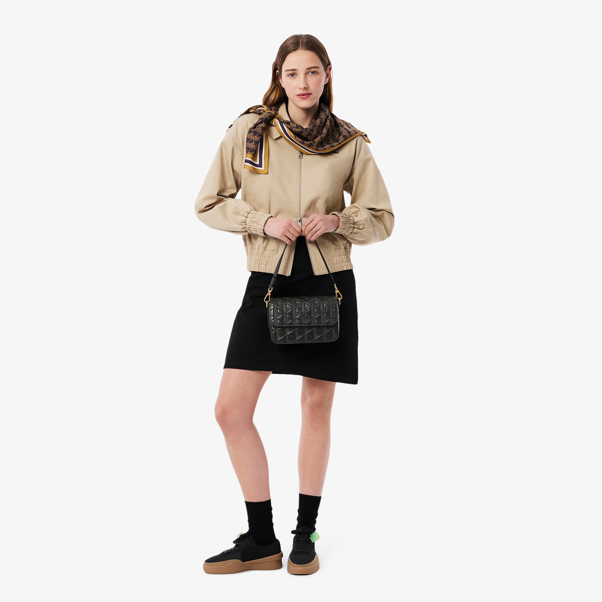 Bolsa Tiracolo Couro Feminina Lacoste Maheki
