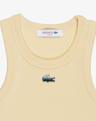 Musculosa de Punto Acanalado Cuello Redondo