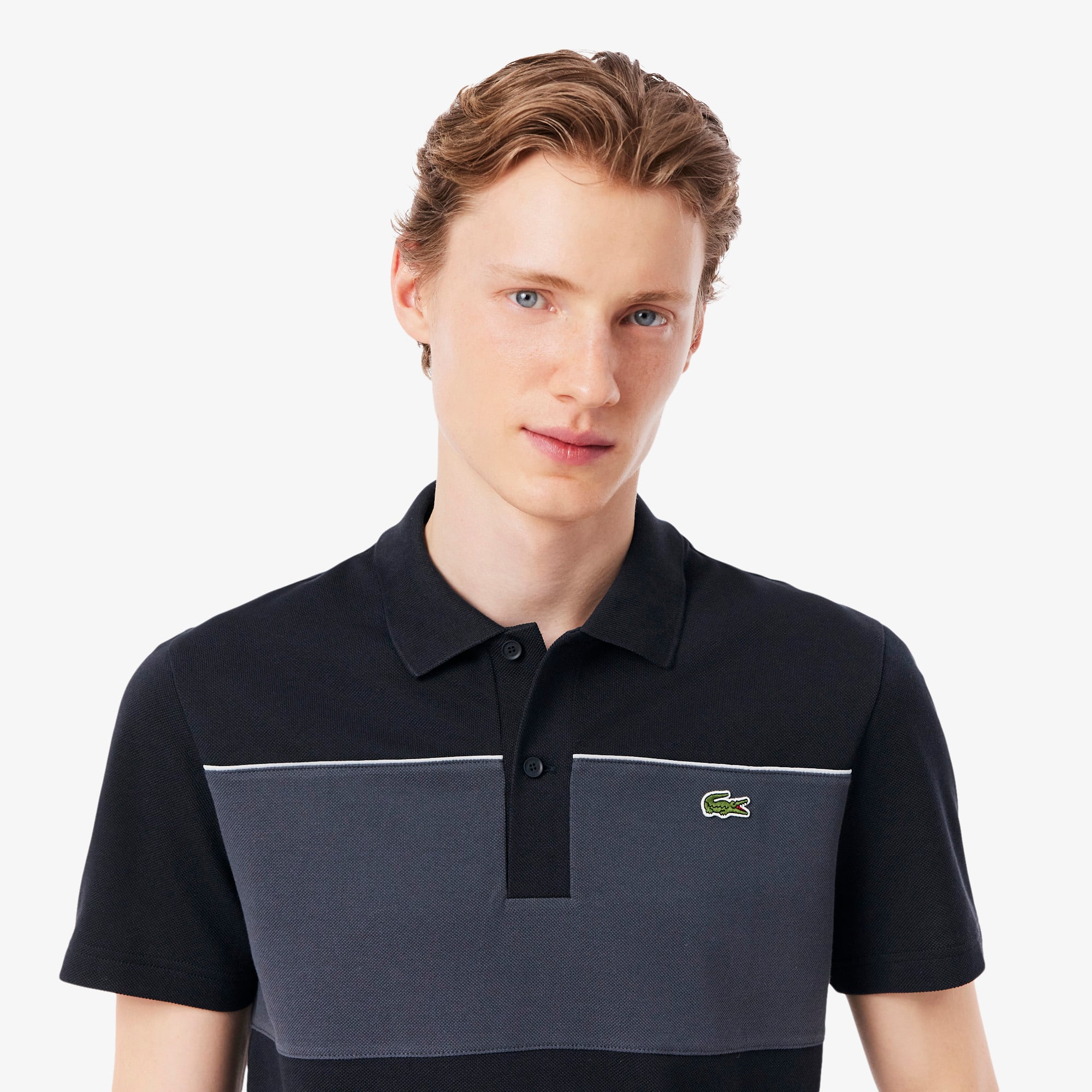 Polo Piqué Colour-Block – Modelagem reta - Lacoste - Novidades