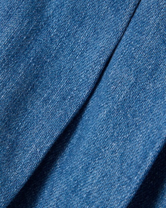 Saia-short jeans plissada