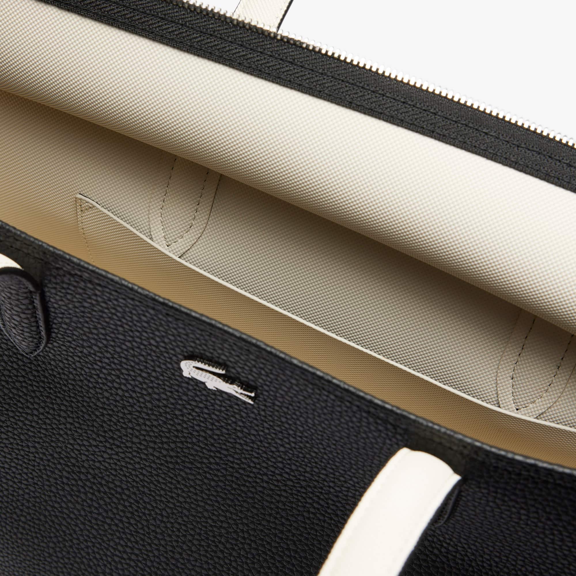 Bolsa Feminina Tote Anna com Zíper e Granulado Lacoste