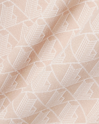 Vestido Estilo Polo Jacquard Slim Fit Con Estampa De Monograma