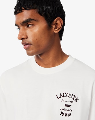 Remera de punto de algod&oacute;n con detalle bordado
