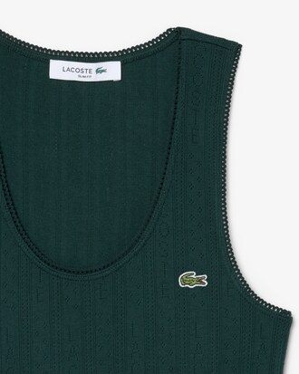 Camiseta regata de algod&atilde;o canelado slim fit