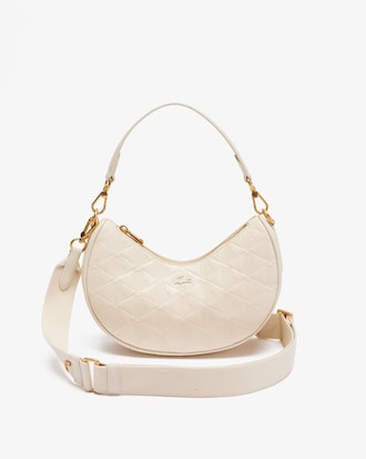 Bolsa Maheki em Couro embossed Estilo Half Moon