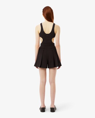 Bermudas De Lana Plisadas Runway