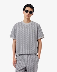 Camiseta Jacquard com Monograma