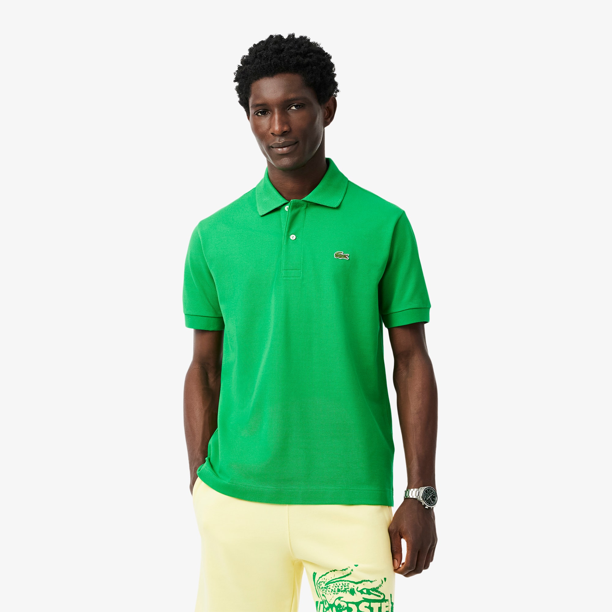 Camisa Polo Masculina Lacoste Clássica L.12.12 em Piqué Pesado